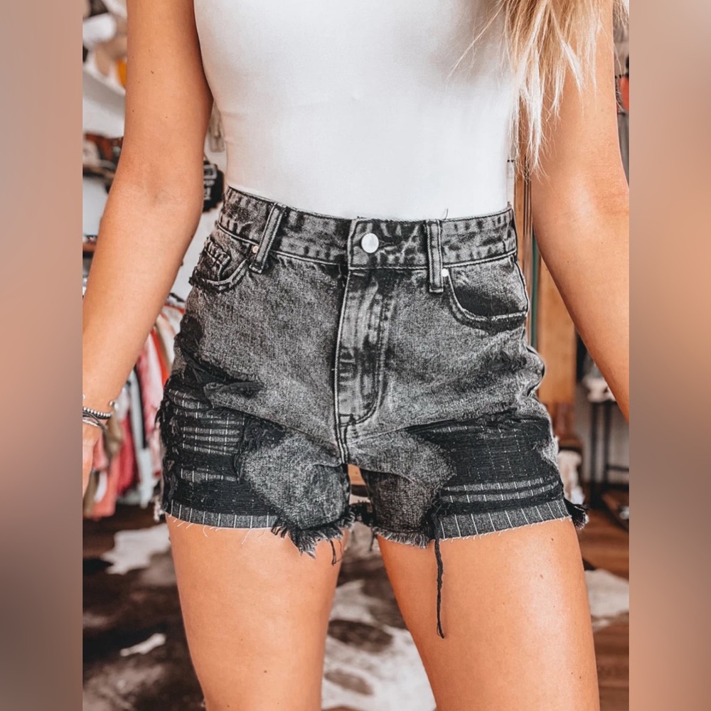 Women's Black Jean Shorts